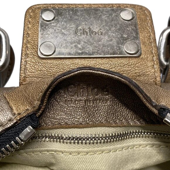 Auth Chloe Mini Paddington Brown Silver Leather Handbag - Picture 14 of 15